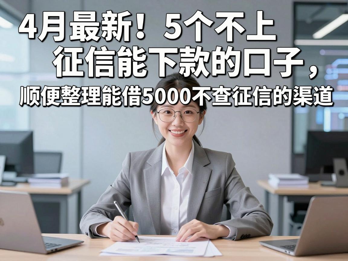 4月最新！5个不上征信能下款的口子，顺便整理能借5000不查征信的渠道