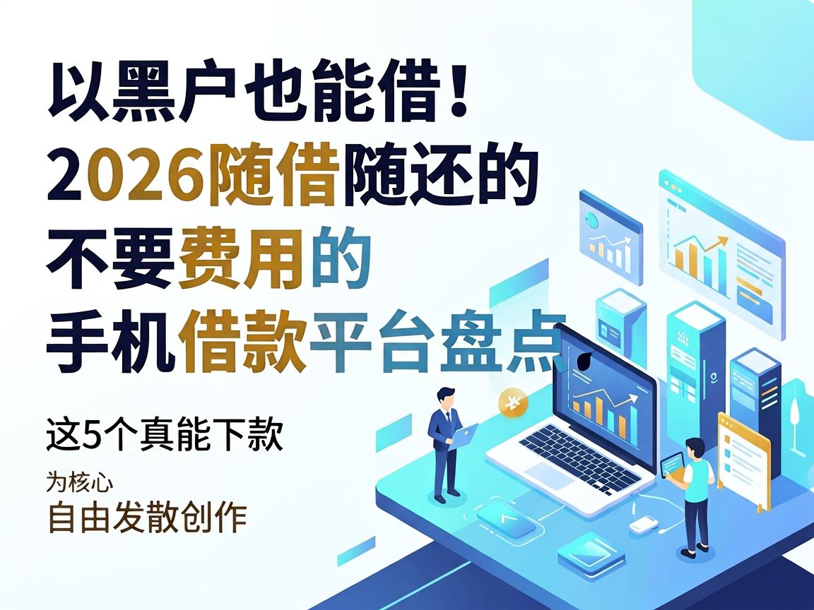 黑户也能借!2026随借随还的不要费用的手机借款平台盘点,这5个真能下款