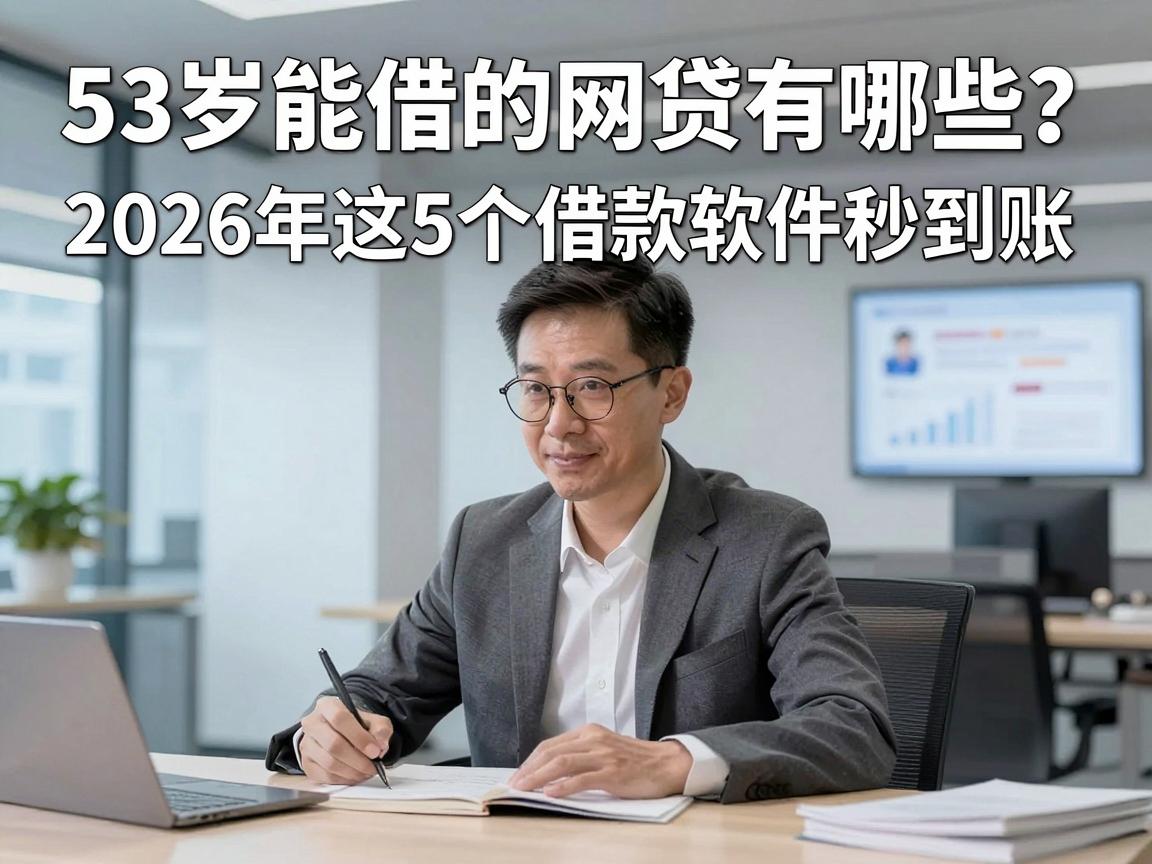 53岁能借的网贷有哪些?2026年这5个借款软件秒到账