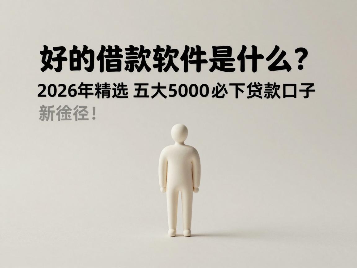 好的借款软件是什么？2026年精选五大5000必下贷款口子，专业推荐新途径！