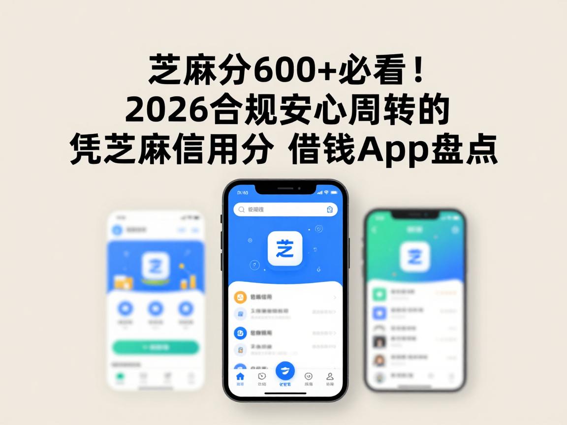 芝麻分600+必看!2026合规安心周转的凭芝麻信用分借钱App盘点