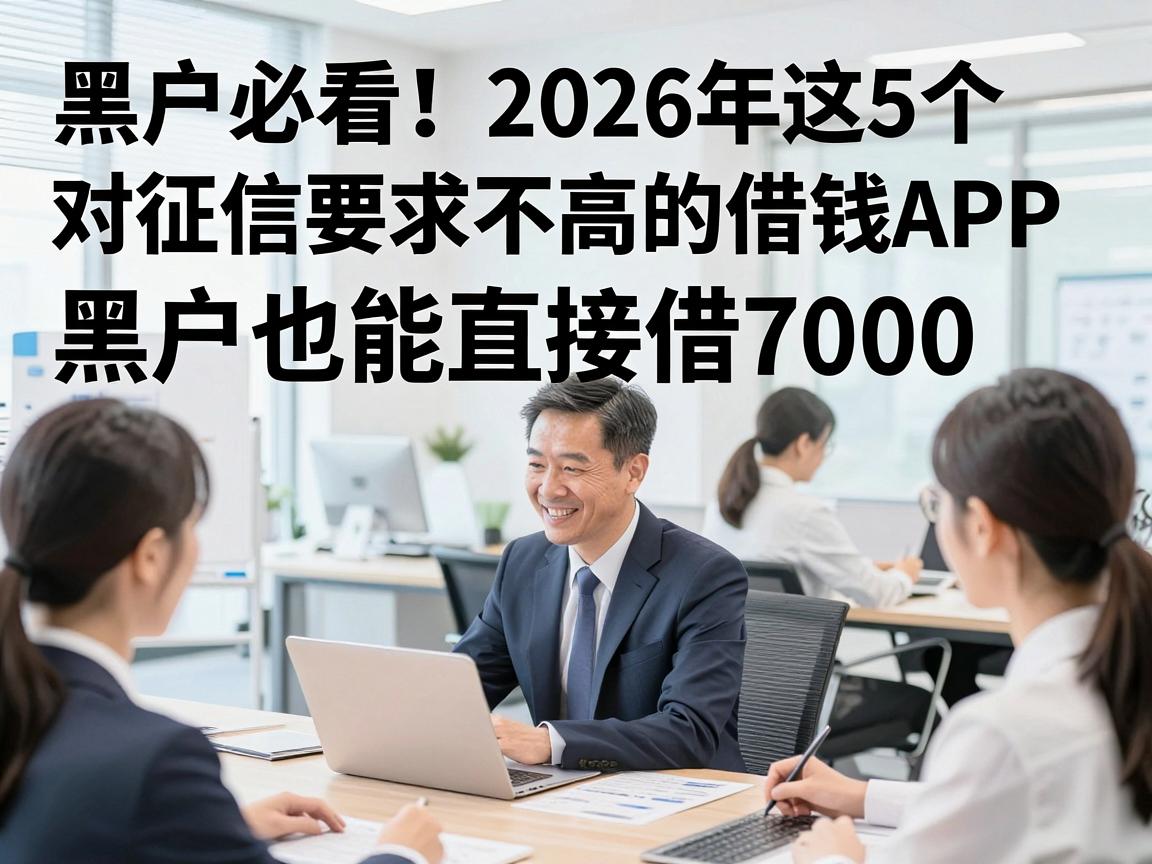 黑户必看!2026年这5个对征信要求不高的借钱APP,黑户也能直接借7000