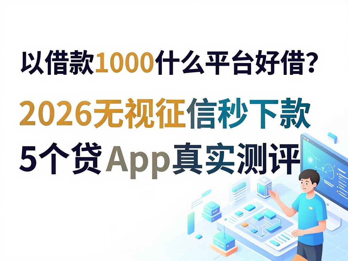 借款1000什么平台好借?2026无视征信秒下款的5个贷款App真实测评