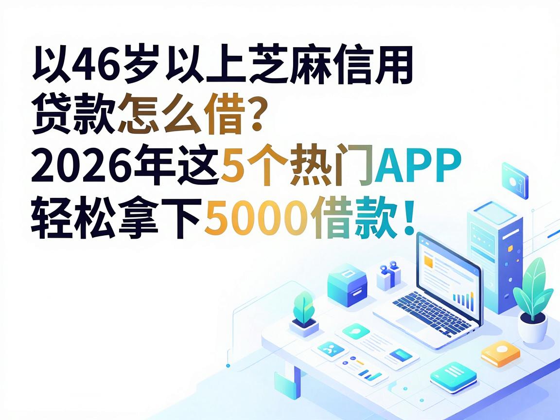 46岁以上芝麻信用贷款怎么借？2026年这5个热门APP，轻松拿下5000借款！