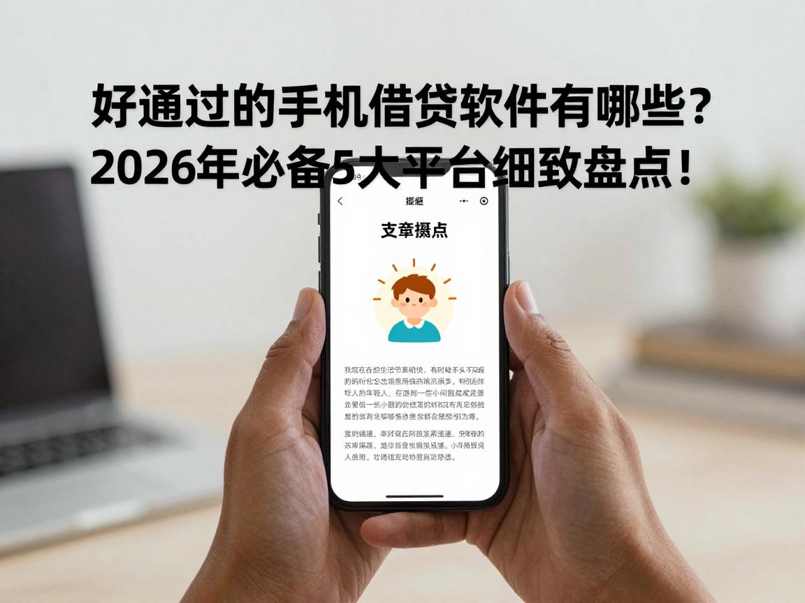 好通过的手机借钱软件有哪些?2026年必备5大平台细致盘点!
