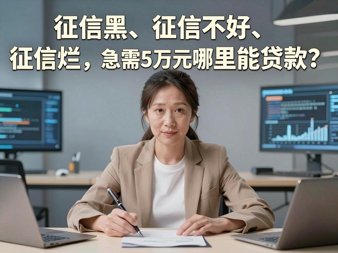 征信黑、征信不好、征信烂，急需5万元哪里能贷款？这5个黑户也能分期的网贷平台速看