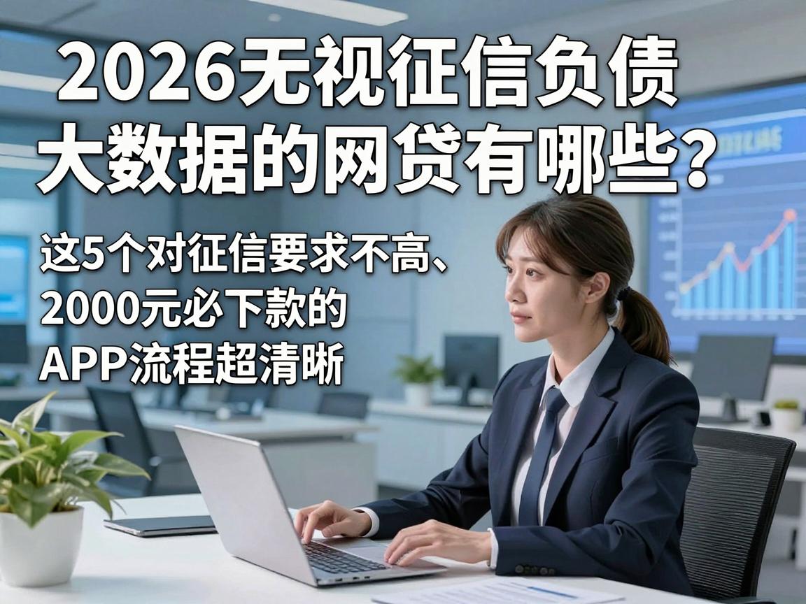 2026无视征信负债大数据的网贷有哪些?这5个对征信要求不高、2000元必下款的APP流程超清晰