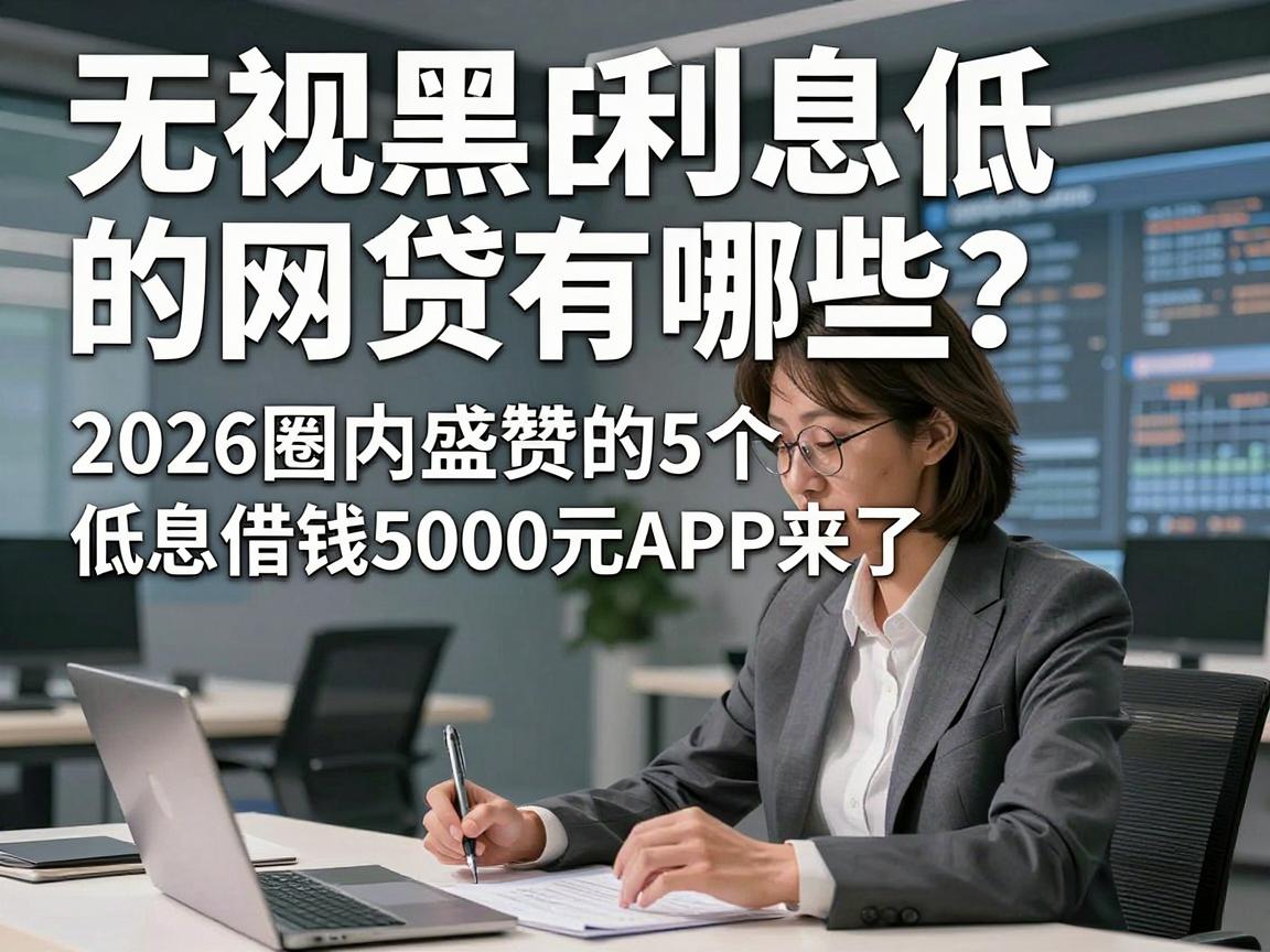 无视黑白利息低的网贷有哪些?2026圈内盛赞的5个低息借钱5000元APP来了