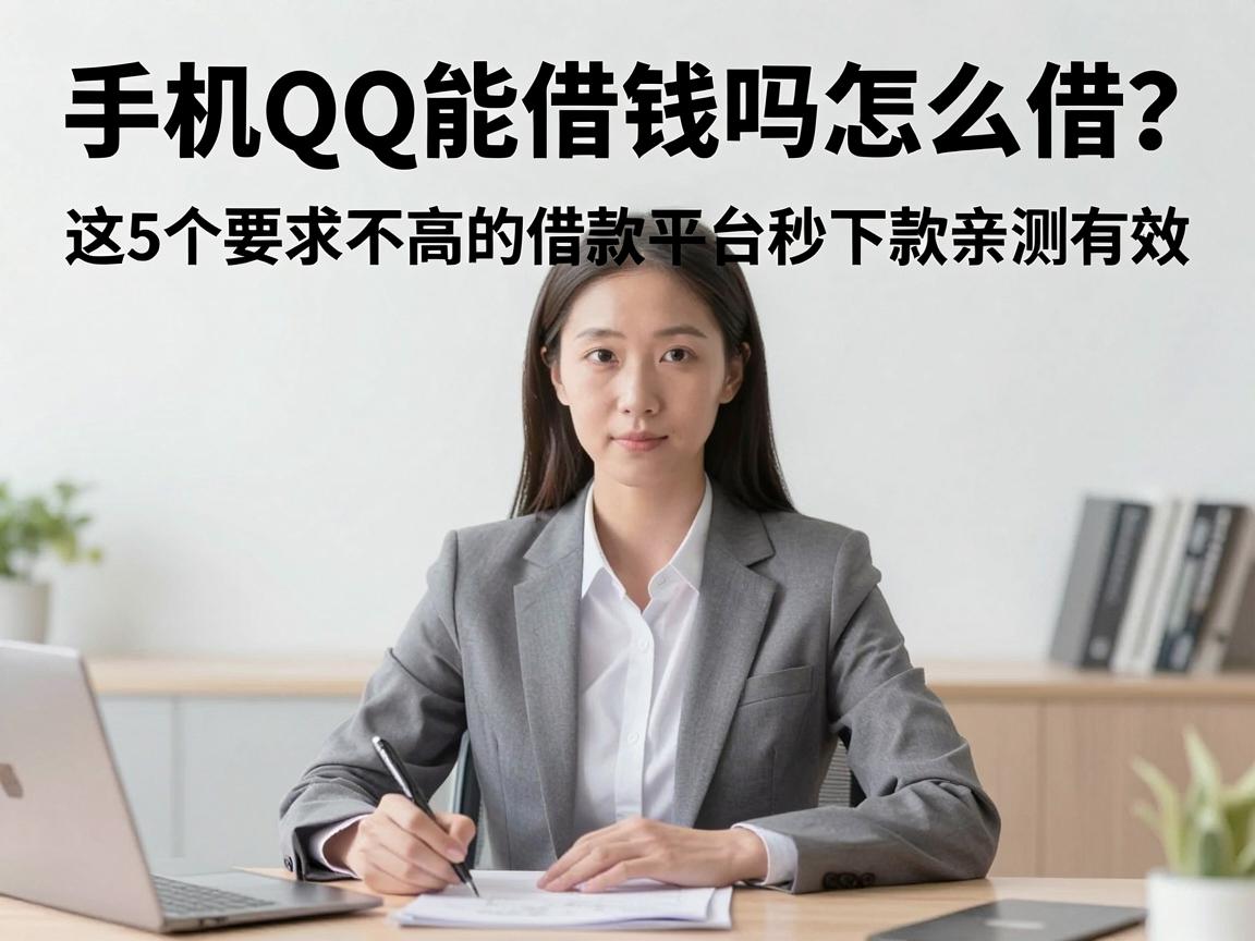 手机QQ能借钱吗怎么借?这5个要求不高的借款平台秒下款亲测有效