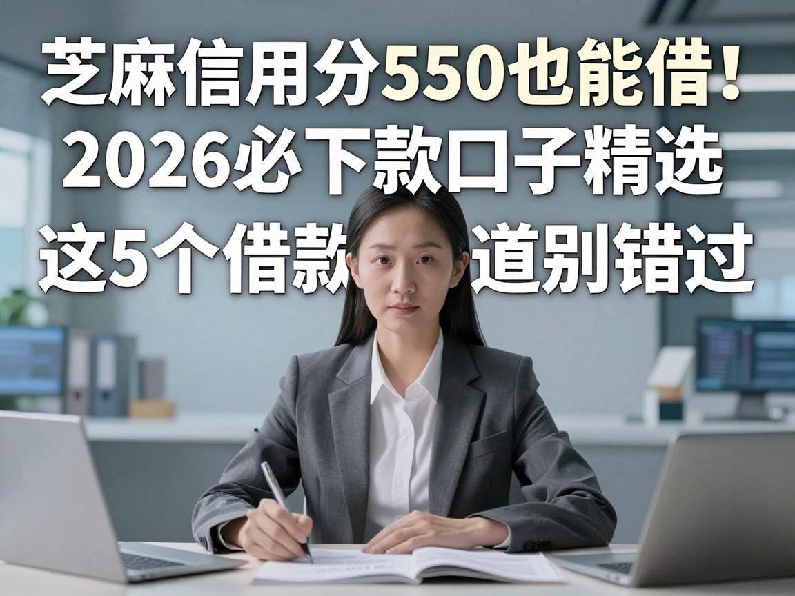 芝麻信用分550也能借！2026必下款口子精选，这5个借款渠道别错过
