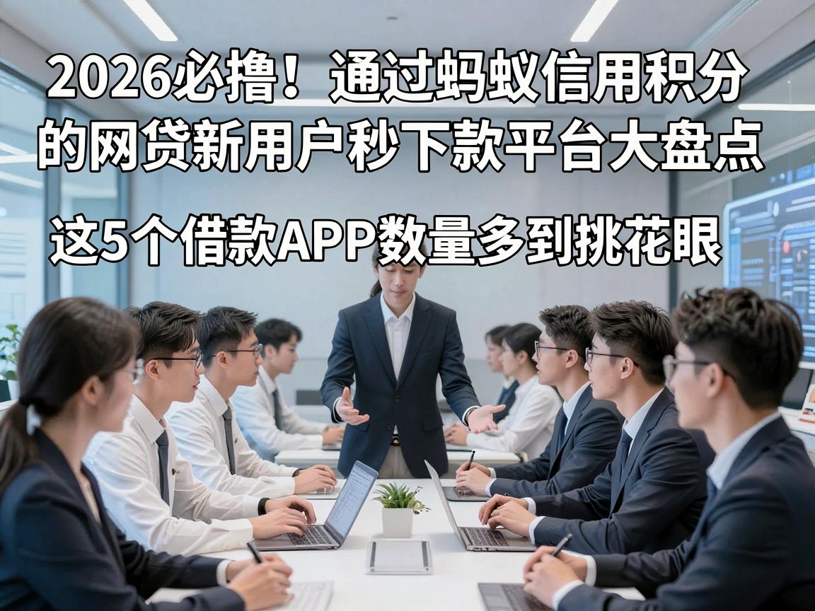 2026必撸!通过蚂蚁信用积分的网贷新用户秒下款平台大盘点,这5个借款APP数量多到挑花眼!