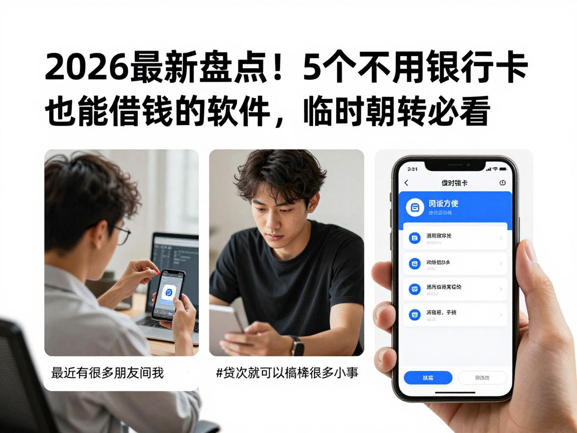 2026最新盘点!5个不用银行卡也能借钱的软件,临时周转必看