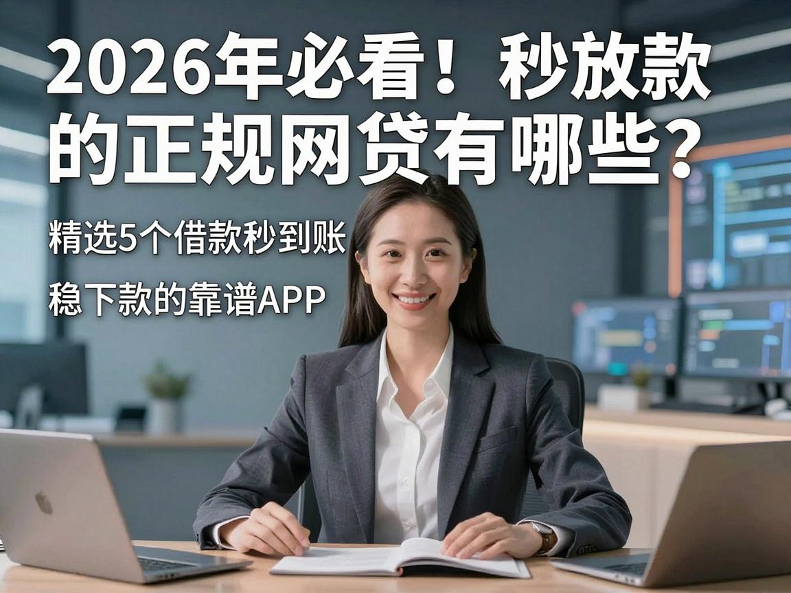 2026年必看!秒放款的正规网贷有哪些?精选5个借款秒到账、稳下款的靠谱APP