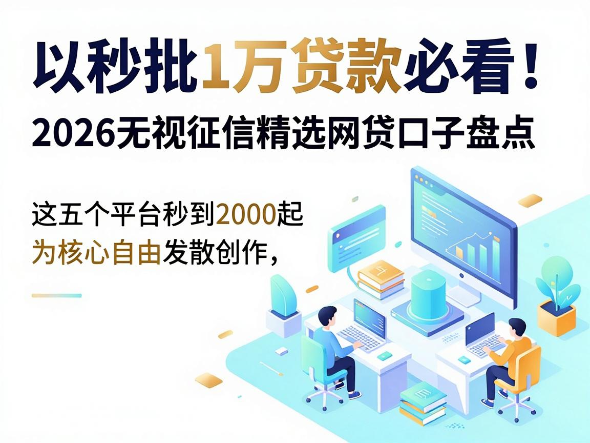 秒批1万贷款必看!2026无视征信精选网贷口子盘点,这五个平台秒到2000起