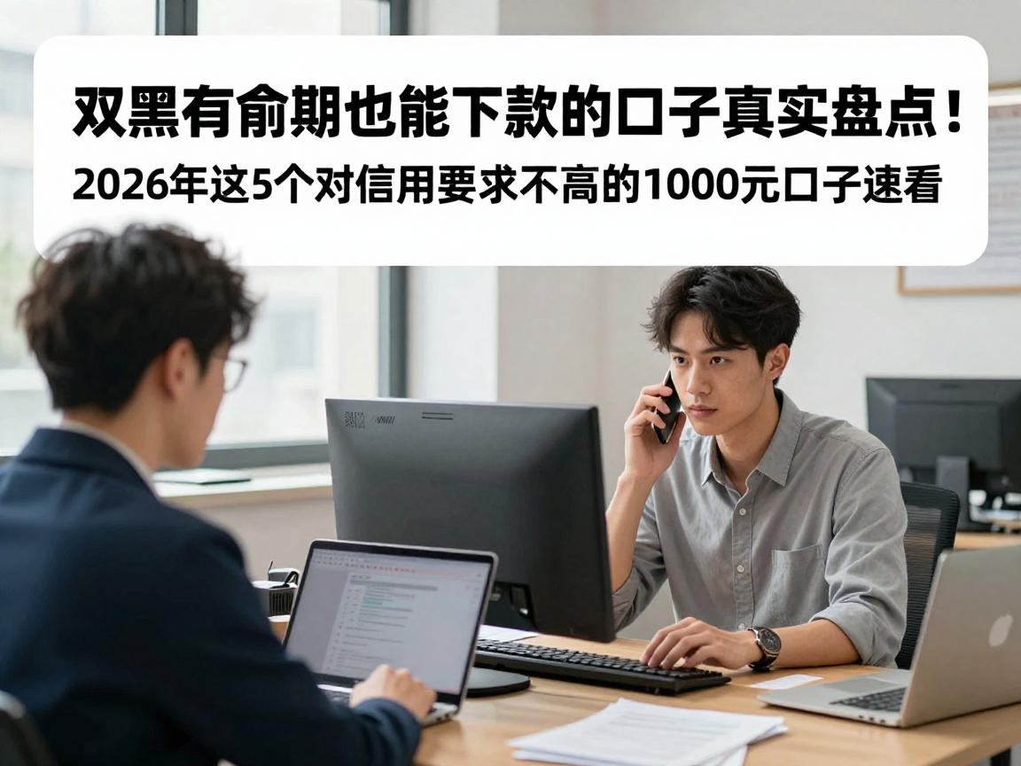 双黑有逾期也能下款的口子真实盘点!2026年这5个对信用要求不高的1000元口子速看