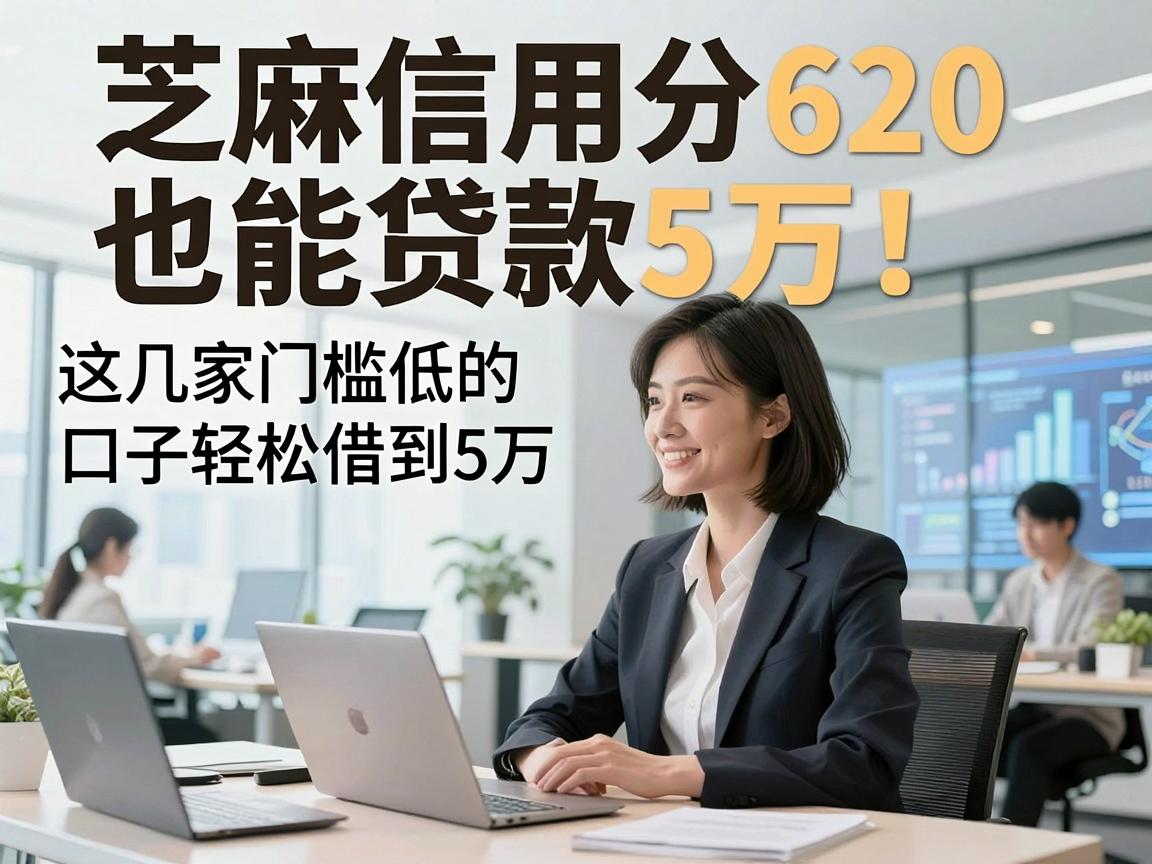 芝麻信用分620也能贷款5万!这几家门槛低的口子轻松借到5万