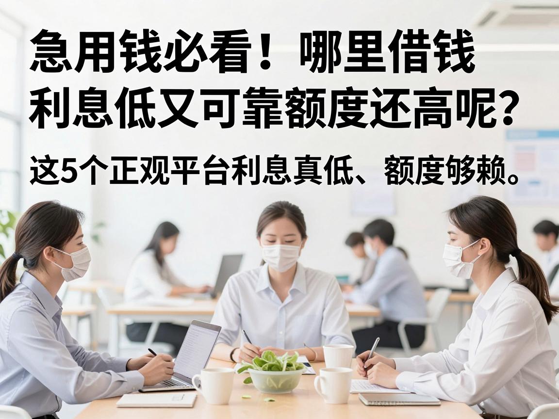 急用钱必看!哪里借钱利息低又可靠额度还高呢?这5个正规平台利息真低、额度够高,值得信赖!