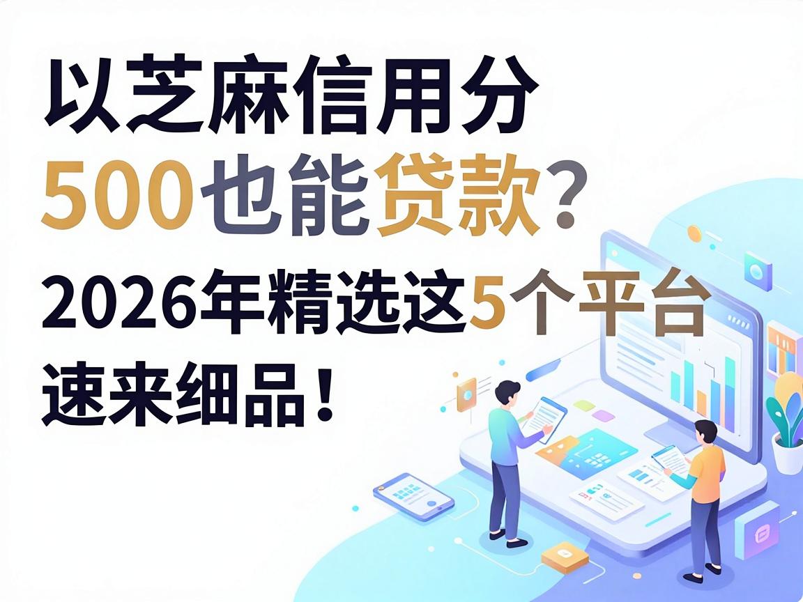 芝麻信用分500也能贷款?2026年精选这5个平台,速来细品!