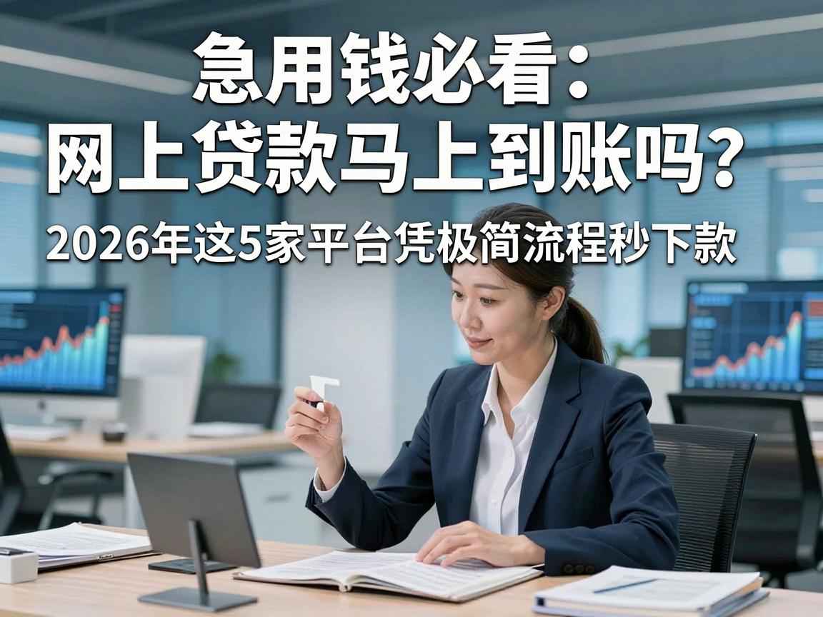 急用钱必看:网上贷款马上到账吗?2026年这5家平台凭极简流程秒下款
