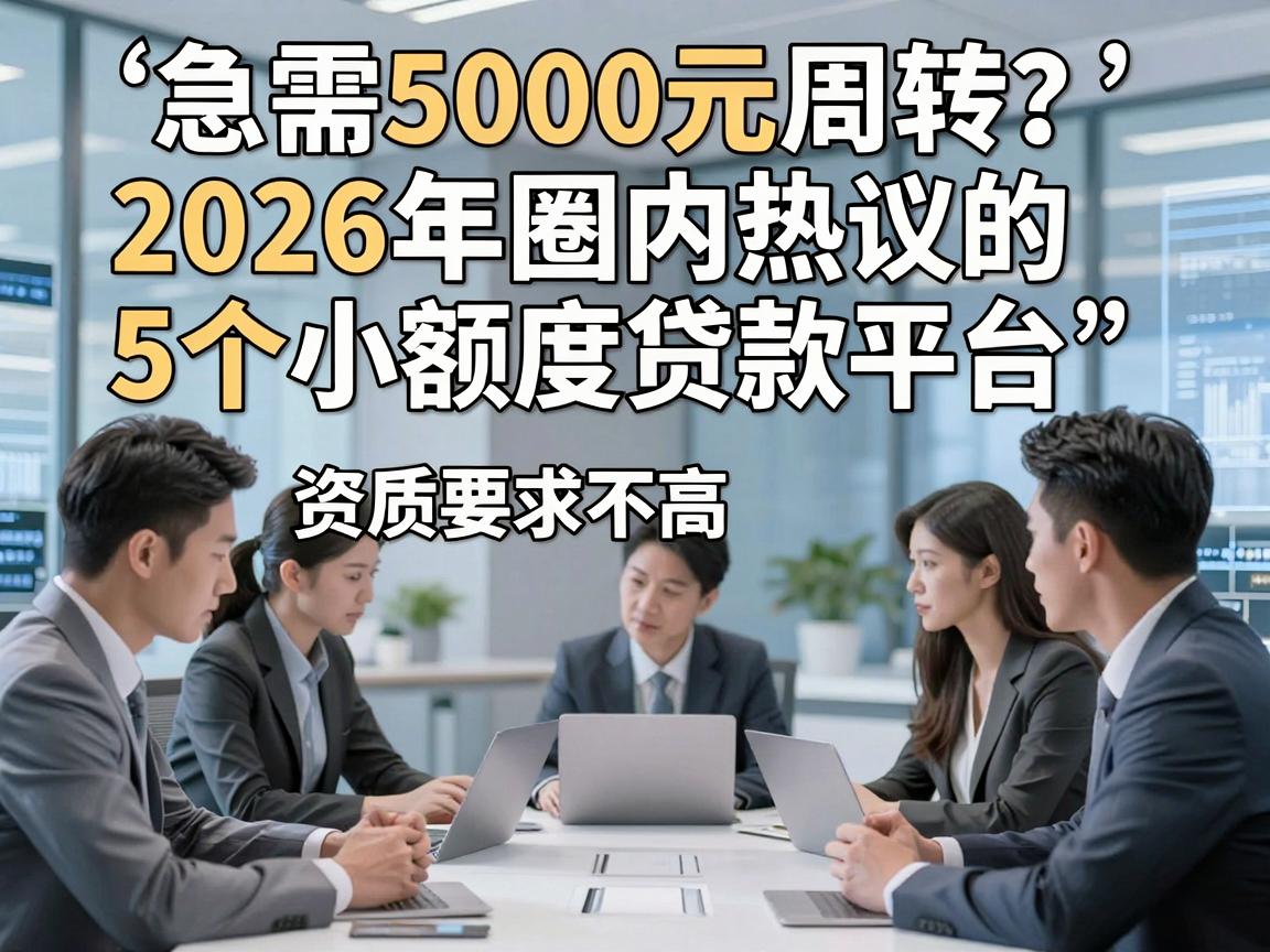 急需5000元周转?2026年圈内热议的5个小额度贷款平台,资质要求不高!
