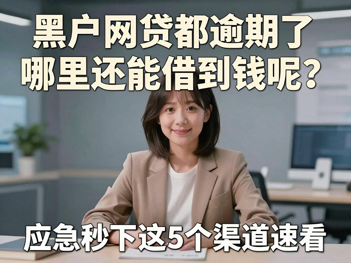 黑户网贷都逾期了哪里还能借到钱呢?应急秒下这5个渠道速看!