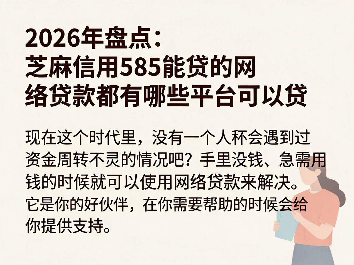 2026年盘点:芝麻信用585能贷的网络贷款都有哪些平台可以贷