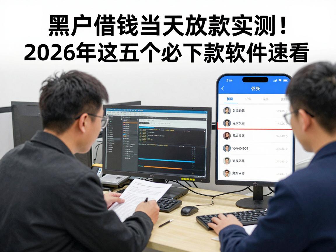 黑户借钱当天放款实测！2026年这五个必下款软件速看