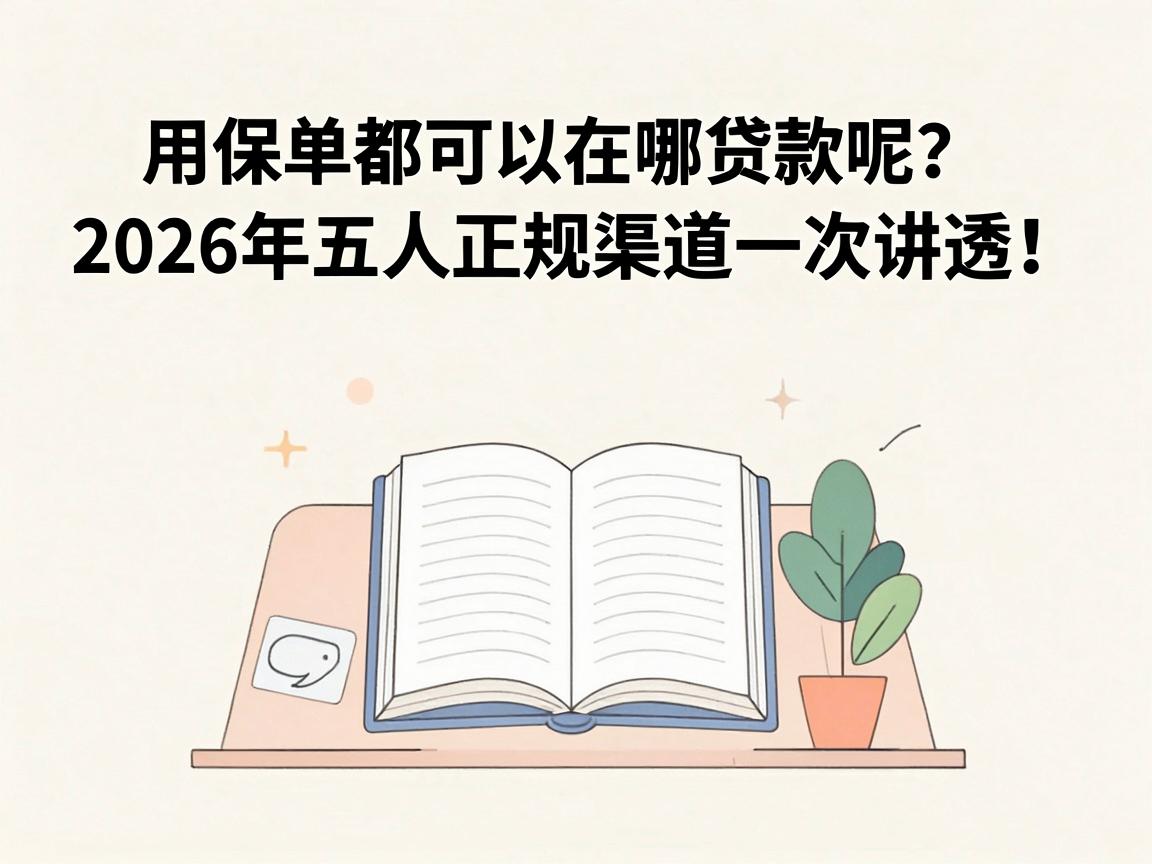用保单都可以在哪贷款呢?2026年五大正规渠道一次讲透!