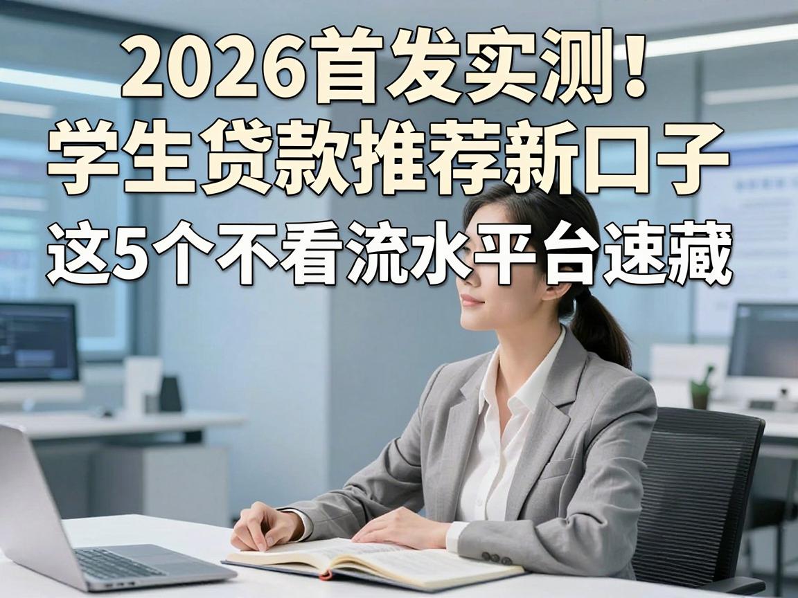 2026首发实测!学生贷款推荐新口子,这5个不看流水平台速藏