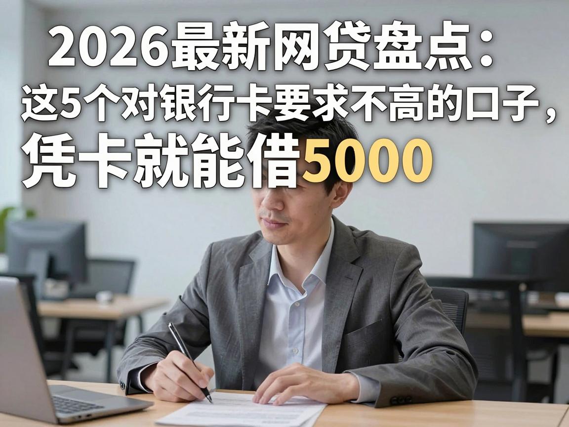 2026最新网贷盘点:这5个对银行卡要求不高的口子,凭卡就能借5000