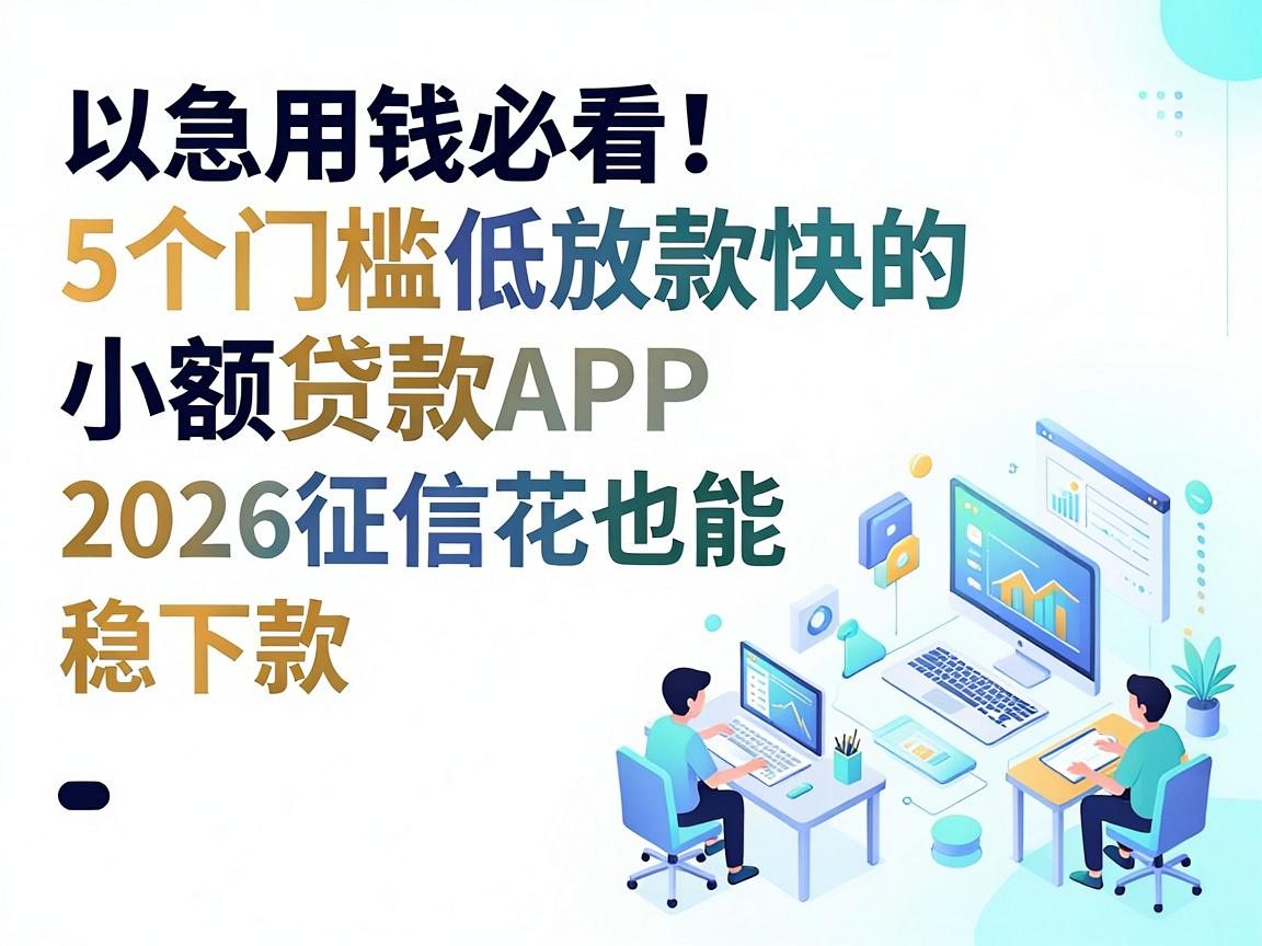 急用钱必看!5个门槛低放款快的小额贷款APP,2026征信花也能稳下款