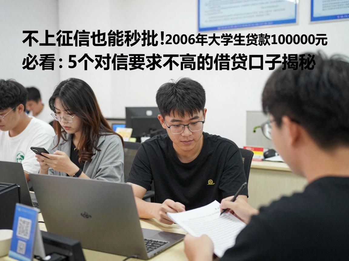 不上征信也能秒批!2026年大学生贷款10000元必看:5个对征信要求不高的借钱口子揭秘