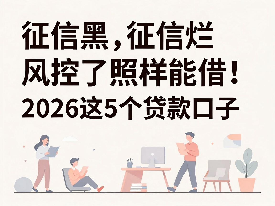 征信黑、征信烂、风控了照样能借!2026这5个贷款口子,征信不好也能拿2000