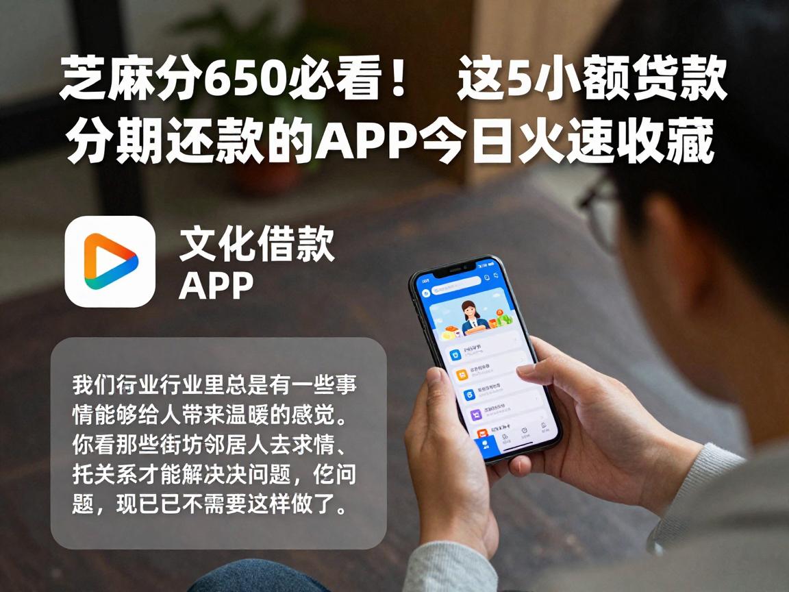 芝麻分650必看!这5个小额贷款分期还款的APP今日火速收藏