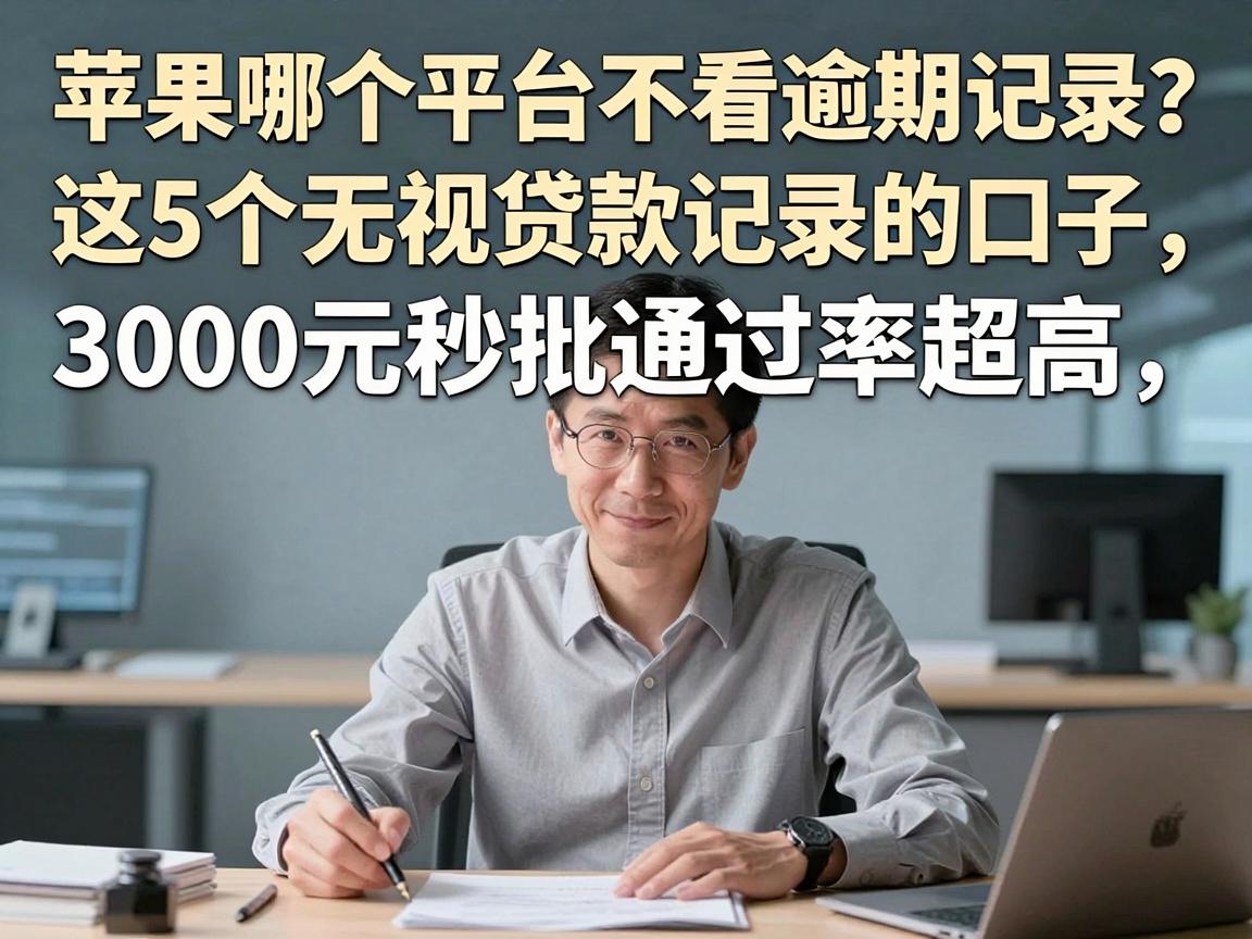 苹果哪个平台不看逾期记录?这5个无视贷款记录的口子,3000元秒批通过率超高
