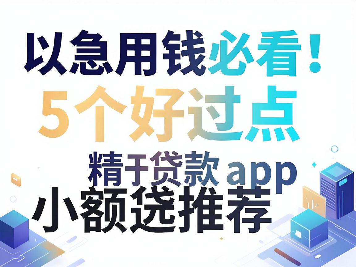 急用钱必看！5个好过点的小额贷款app精选推荐