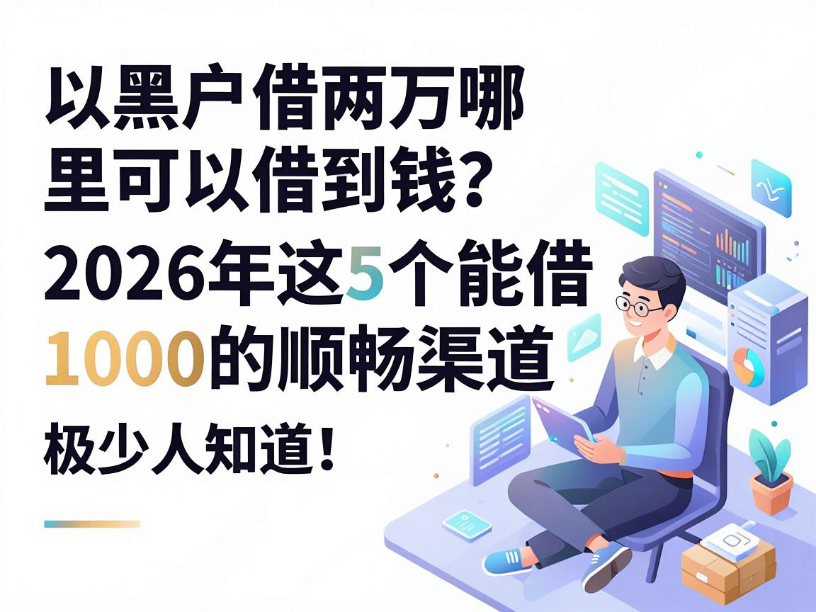黑户借两万哪里可以借到钱？2026年这5个能借1000的顺畅渠道，极少人知道！