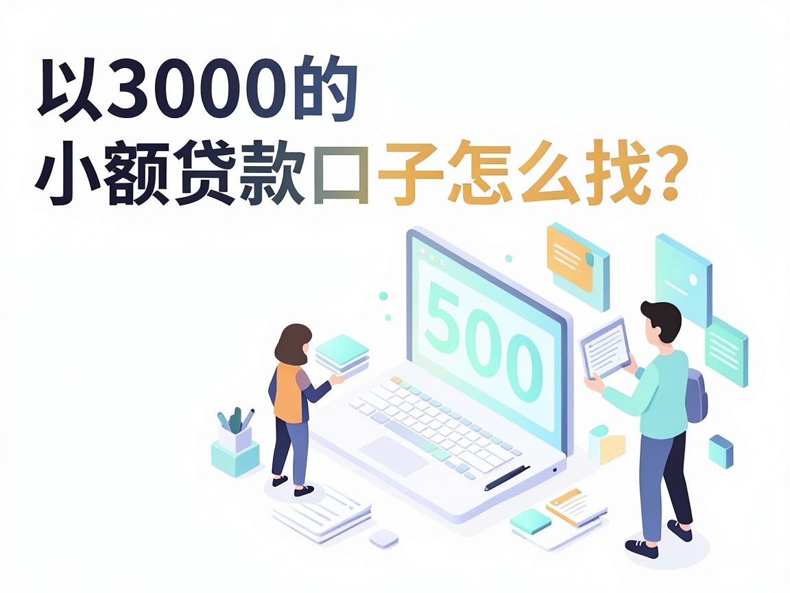 3000的小额贷款口子怎么找？这5个500的借款口子方便到超乎想象