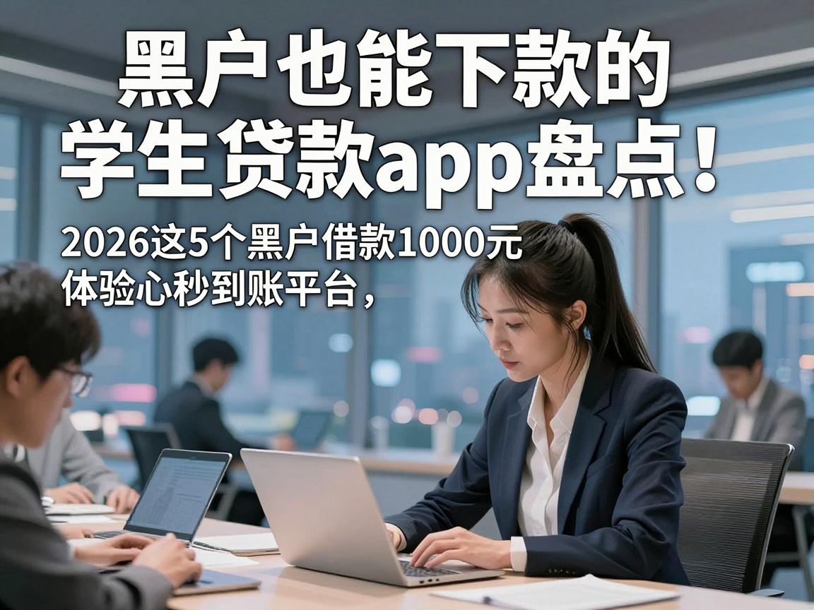 黑户也能下款的学生贷款app盘点!2026这5个黑户借款1000元秒到账平台,体验超舒心
