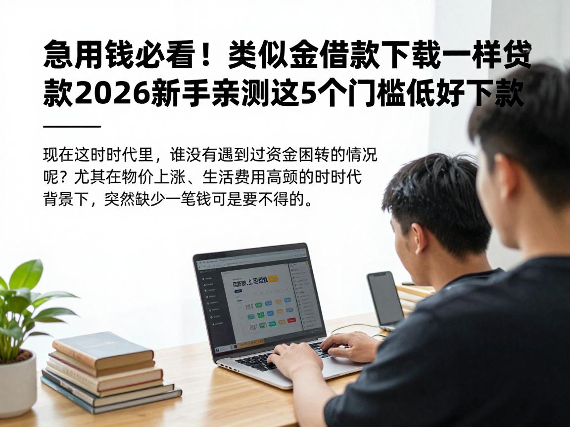 急用钱必看!类似陆金所借款app下载一样方便的贷款软件,2026新手亲测这5个门槛低好下款