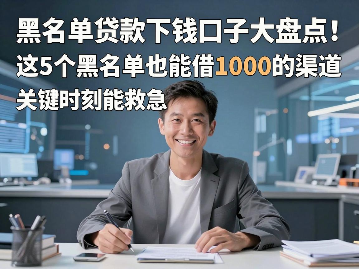 黑名单贷款下钱口子大盘点！这5个黑名单也能借1000的渠道，关键时刻能救急