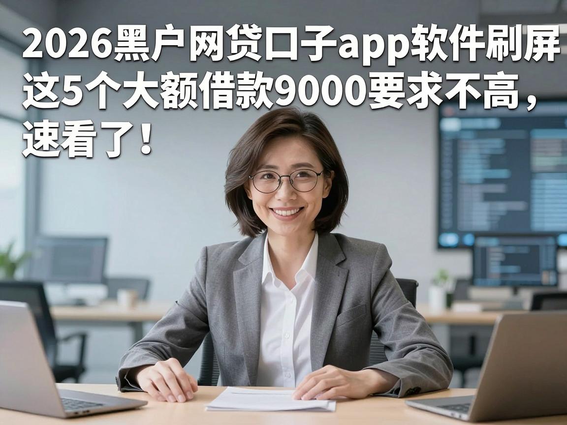 2026黑户网贷口子app软件刷屏了!这5个大额借款9000要求不高,速看