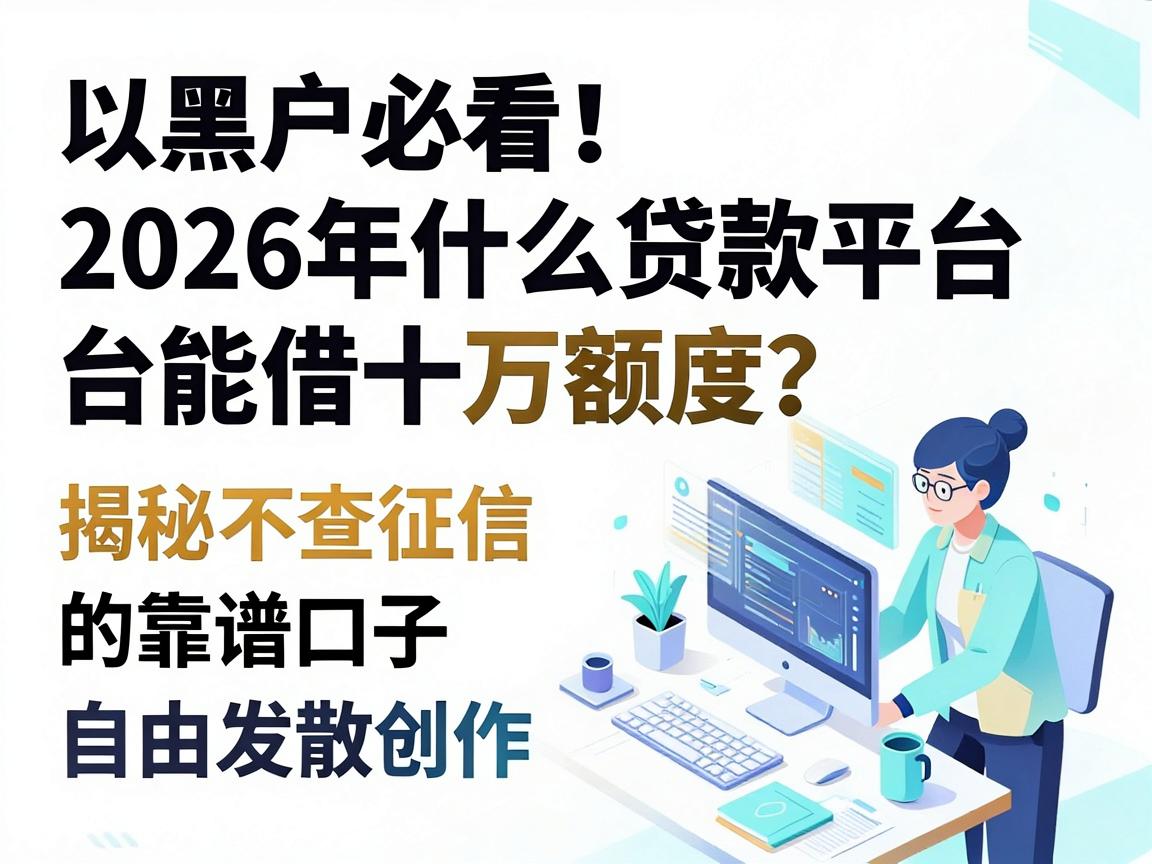 黑户必看!2026年什么贷款平台能借十万额度?揭秘5个不查征信的靠谱口子