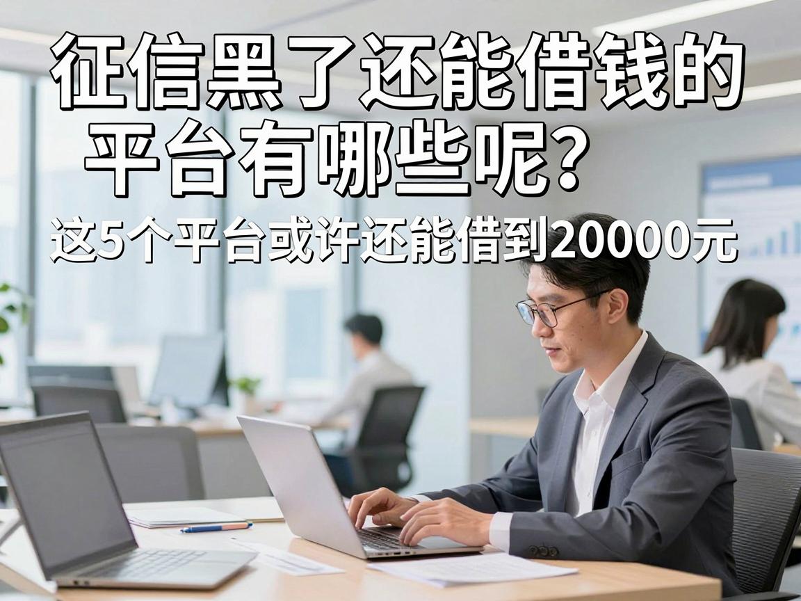 征信黑了还能借钱的平台有哪些呢？这5个平台或许还能借到20000元