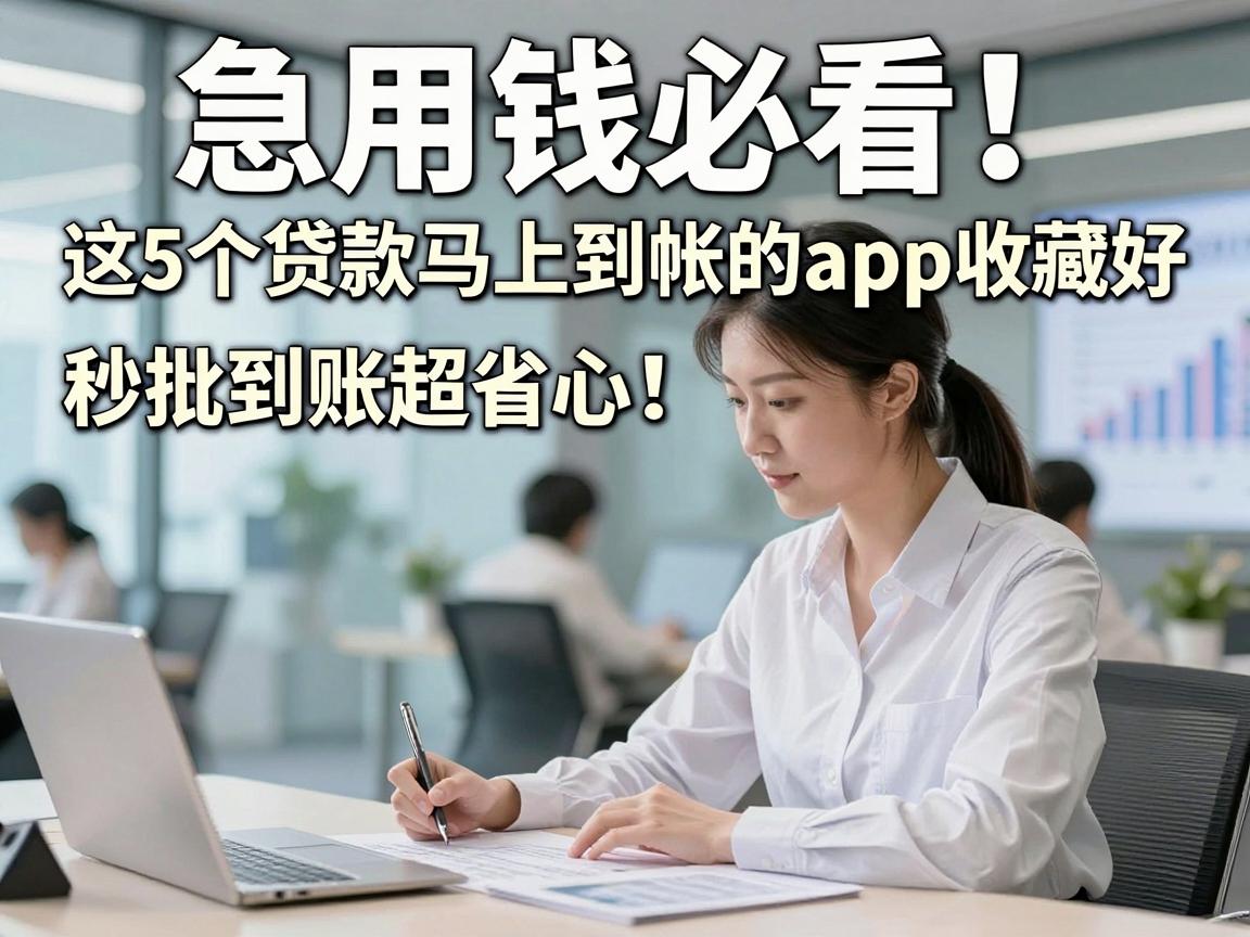 急用钱必看!这5个贷款马上到帐的app收藏好,秒批到账超省心!
