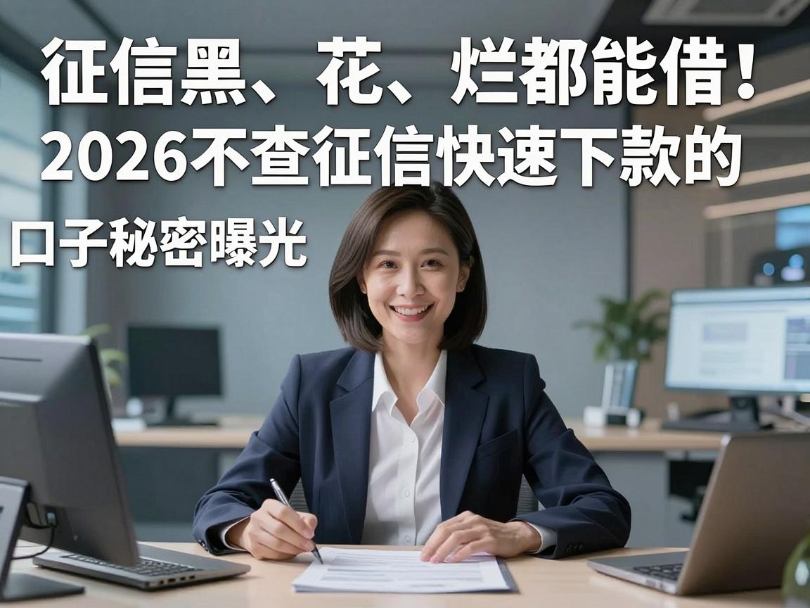 征信黑、花、烂都能借!2026不查征信快速下款的口子秘密曝光