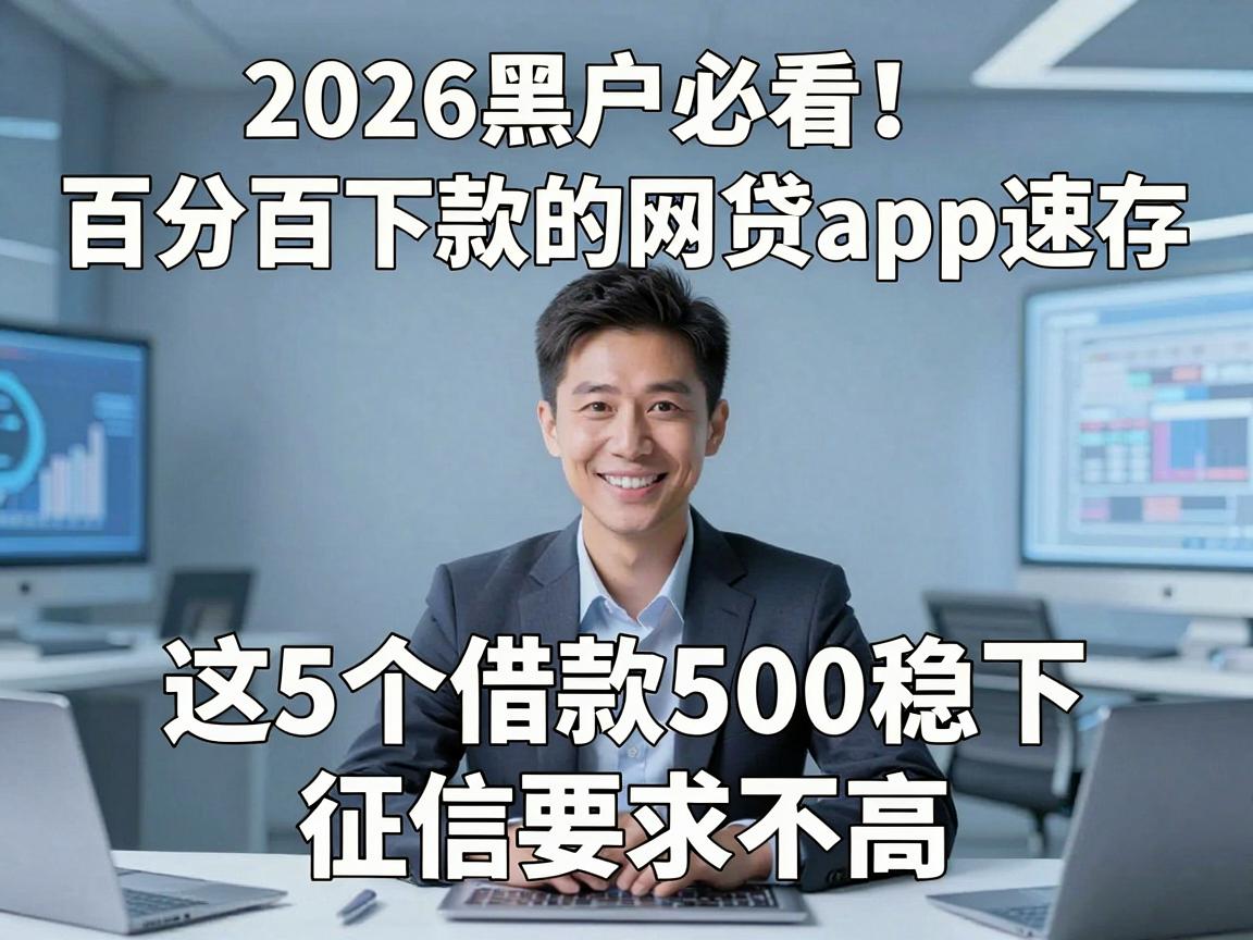 2026黑户必看!百分百下款的网贷app速存,这5个借款500稳下、征信要求不高