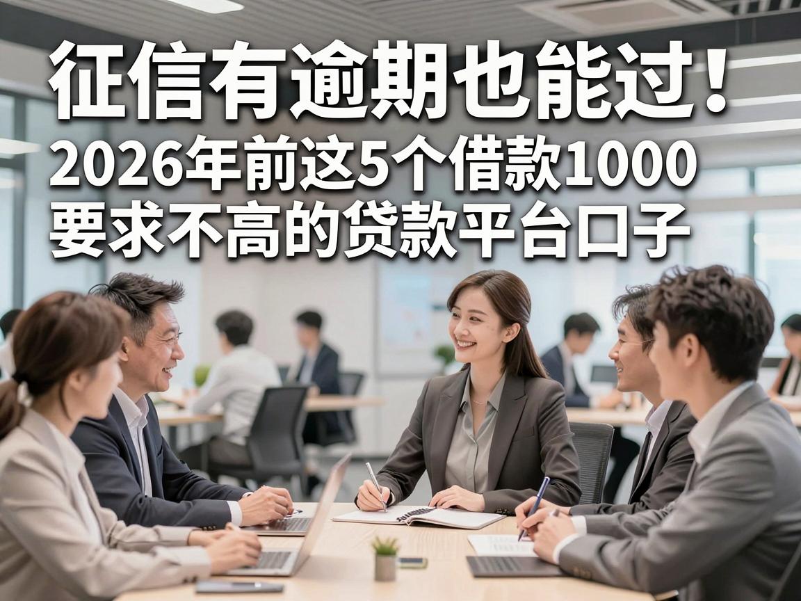 征信有逾期也能过！2026年前这5个借款1000要求不高的贷款平台口子，过来人经验分享