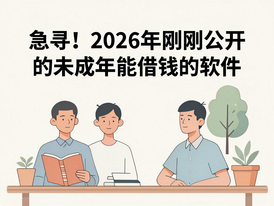 急寻!2026年刚刚公开的未成年能借钱的软件,这5个未成年能贷款对资质要求不高平台速览