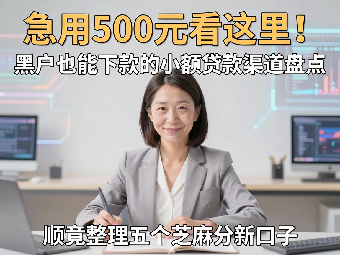 急用500元看这里!黑户也能下款的小额贷款渠道盘点,顺便整理五个芝麻分新口子